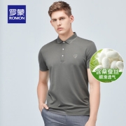 罗蒙 男士 商务休闲polo衫