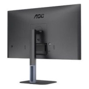 AOC 冠捷 U27V5C 27英寸 4K显示器 IPS广色域 65WType-C 内置音箱 金属底座 旋转升降 电脑显示屏