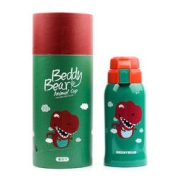 BEDDYBEAR 杯具熊 3D浮雕麋鹿款（免费刻字）儿童保温杯带吸管儿童水杯316不锈钢600ml
