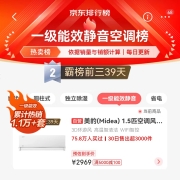 美的(Midea) 1.5匹空调风尊时尚版新一级变频冷暖壁挂式空调挂机大风口 以旧换新 京东小家KFR-35GW/N8MXC1