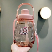 京东极速版：D3手提大容量便携塑料大肚杯 1100ml