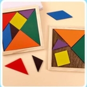 京东极速版：哔哩喵 小学生课堂奖励礼品 七巧板 1块*4件
