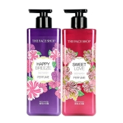 PLUS会员：THE FACE SHOP 菲诗小铺 香氛沐浴露组合 （浪漫邂逅500ml+甜蜜爱恋500ml）