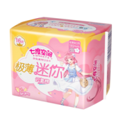 SPACE7 七度空间 少女极薄系列卫生巾 棉柔表层日用迷你巾 护垫 日用180mm*16片