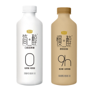 君乐宝 简醇酸奶 原味0蔗糖+炭烧 760g2桶