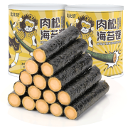 PLUS会员、有券的上：bi bi zan 比比赞 肉松海苔卷 100g