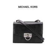 MICHAEL KORS 迈克·科尔斯 HENDRIX系列 女士皮革单肩斜挎包 32F0S1HC0L BLACK