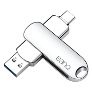 京东极速版：banq  U盘 128GB Type-C3.1 USB3.0  C91高速款 银色