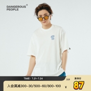 Dangerouspeople薛之谦dsp短袖潮牌基础宽松休闲潮流情侣纯色T恤
