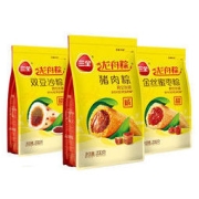 13日0点：三全 猪肉粽/金丝蜜枣/豆沙粽子 6只共600g