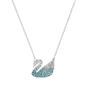 SWAROVSKI 施华洛世奇 女士蓝天鹅项链 大号 5512095