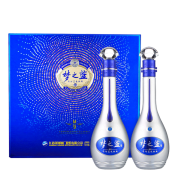PLUS会员：YANGHE 洋河 梦之蓝 蓝色经典 M9 52%vol 浓香型白酒 500ml*2瓶 礼盒装