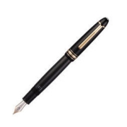 MONTBLANC 万宝龙 钢笔 大班系列 146 黑杆金夹 M尖 单支装