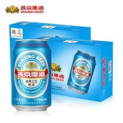 YANJING BEER 燕京啤酒 11度国航蓝听330ml*24听*2箱 共48听