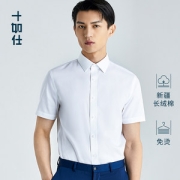 谢霆锋代言 十如仕 男士商务正装免烫修身牛津纺衬衫  主营中高端衬衫