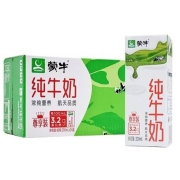 京东极速版: 6月产 蒙牛 纯牛奶无菌砖200ml*24