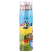 得力(deli)24色绘画艺术写生彩铅彩色铅笔 桶装 包装颜色随机7014