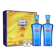 洋河 蓝色经典 邃之蓝 浓香型白酒 42度 500ml*2瓶 礼盒装 口感绵柔 送礼佳选