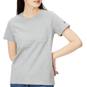 L码！日版 Champion 冠军牌 CW-M321 女士圆领口袋短袖T恤 直邮含税到手￥109.54