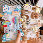 今时月  新款儿童网红发夹  A2-蓝色棒棒糖 14件套