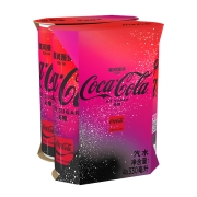 星河漫步 限量版 无糖 可口可乐 Coca-Cola 零度 Zero 汽水 碳酸饮料 330ml*4罐 整箱装 可口可乐出品