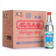双沟 大曲 玻瓶白酒 42度485ml*12瓶 整箱装 口感绵柔