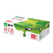 PLUS会员：MENGNIU 蒙牛 纯牛奶 200ml*24盒*2箱