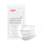 店铺会员专享：WELLDAY 维德 一次性医用外科口罩 10片 白色