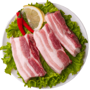 PLUS会员：LONG DA 龙大 黑猪五花肉 400g