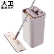 大卫免手洗平板拖把木地板刮刮桶拖布清洁工具懒人乐墩布干湿两用Z9