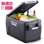 英得尔 压缩机车载冰箱30L SUV大货车户外车家两用冰箱快速冷冻冷藏防震长途小冰箱 APP控温Y30