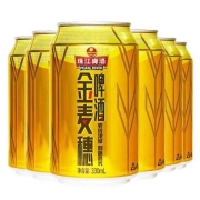 有劵的上：珠江啤酒 10度 珠江金麦穗啤酒 330ml*6听