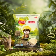 乐事(Lay's) 薯片 2022年春季限定 醇香黑松露味116克 POPMART泡泡玛特小甜豆联名款