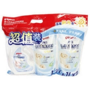 Pigeon 贝亲 婴儿洗衣液（清新果香）促销装1.5L瓶装+750ml*2补充装 老品升级