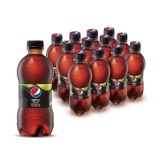百事可乐 无糖 Pepsi 碳酸饮料 青柠味 汽水可乐 小胶瓶 300ml*12瓶 饮料整箱 百事出品
