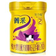 PLUS会员：完达山 菁采安力聪系列 婴儿配方奶粉 2段 800g