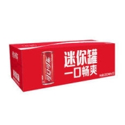 Coca-Cola 可口可乐 汽水 碳酸饮料 200ml*12罐 整箱装 迷你摩登罐 可口可乐公司出品