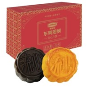 LOARKOZE 朗客滋 雪媚娘奶黄流心月饼 1个+巧克力流心月饼 1个