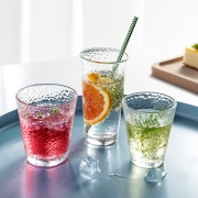 京东极速版：乐唯诗 锤纹玻璃杯 220ML  2只装