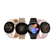 华为HUAWEI WATCH GT3 华为手表 运动智能手表 精准心率/蓝牙通话/血氧检测 雅致款 42mm 浅金色+白色