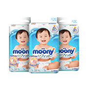 moony 畅透微风系列 婴儿纸尿裤 L54片*3包