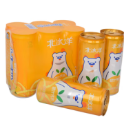 北冰洋 橙汁汽水 果汁汽水 碳酸饮料听装 330ml*6听