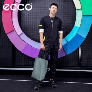 【七夕】ECCO爱步大容量单肩包 软面牛皮手提包包 工坊系列9105802 橄榄绿仅代表色系，具体颜色随机发出)