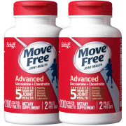 京喜：Move Free 益节 氨糖软骨素钙片 红瓶 200粒*2瓶*2件