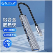 ORICO 奥睿科 -AH-13-GY-BP Type-C拓展坞 四合一 灰色
