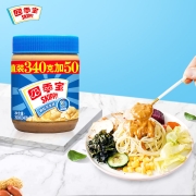 四季宝（SKIPPY）颗粒花生酱 早餐面包酱 调味酱 拌饭拌面酱 沙拉酱 火锅蘸料 烘焙原料340g+50g