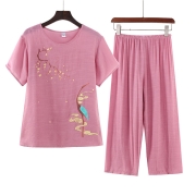 尖尾燕 中老年夏季家居服 10052456614219