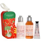 88VIP！L'occitane 欧舒丹 2021限定圣诞袜樱花礼盒（沐浴乳35ml+身体乳35ml+护手霜10ml）