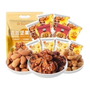 森宝混合坚果手抓包10包装324g炭烧腰果休闲零食巴旦木琥珀核桃