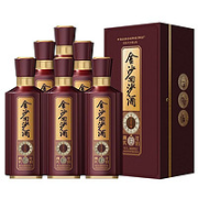 JINSHA 金沙 真实年份6年 53%vol 酱香型白酒 500ml*6瓶 整箱装